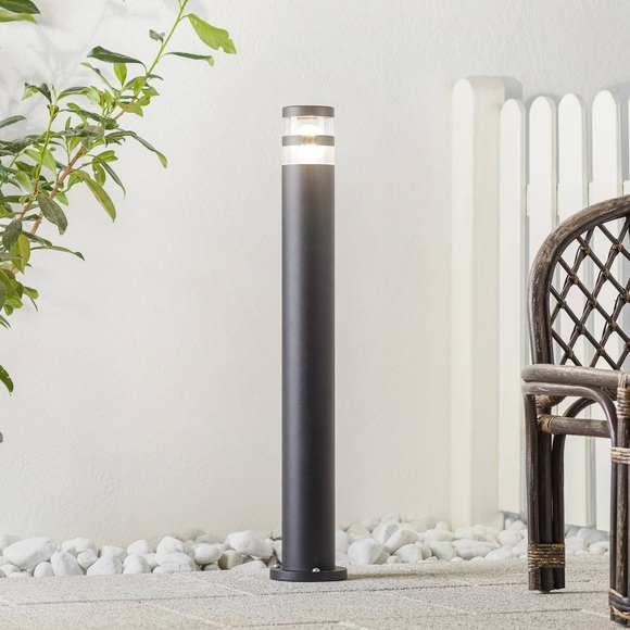 Wegeleuchte Birk mit effektvollem Licht, schwarz