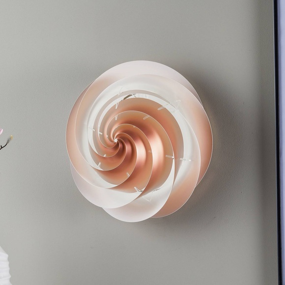 Le Klint-Swirl Decken/Wandleuchte Klein, Kupfer