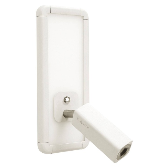 LED-Wandleuchte Ibiza mit Lesearm, weiß
