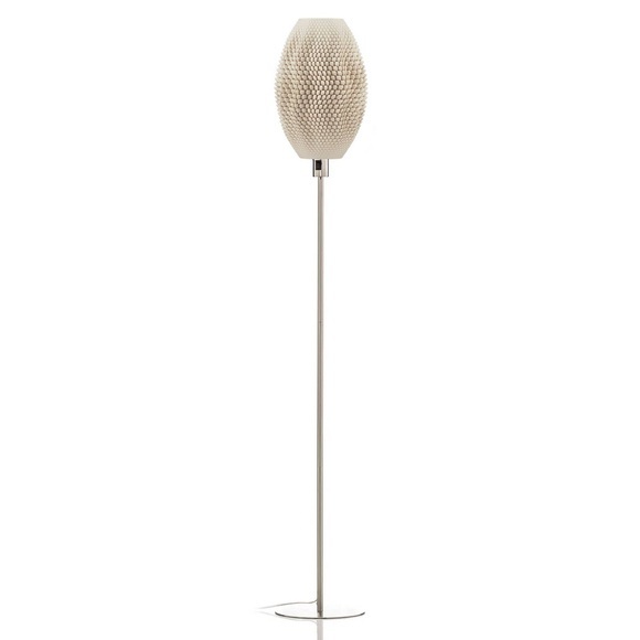 Stehleuchte Koral Olive aus Biomaterial, Linen