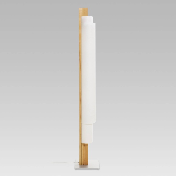 Stele - LED-Stehleuchte Kernbuche