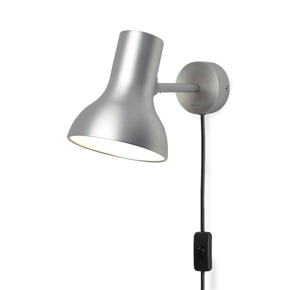 Anglepoise Type 75 Mini Metallic Stecker silber