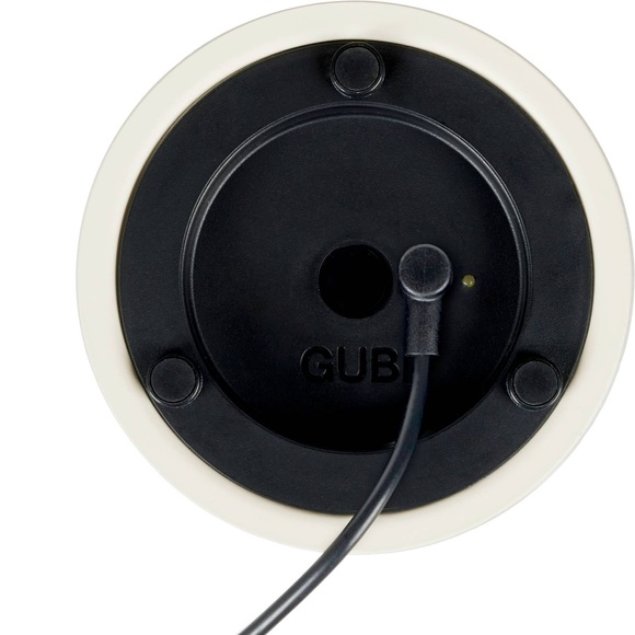 Obello LED Lampe ohne Kabel / Bill Curry, 1971 - Mundgeblasenes Glas - Gubi weiß en glas