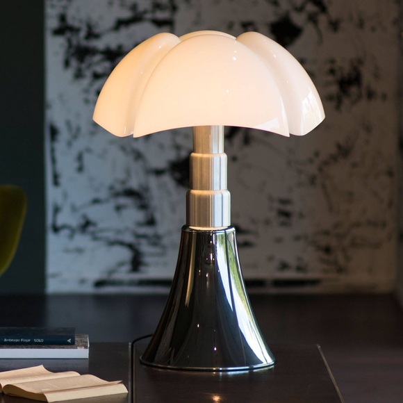 Pipistrello Medium LED Tischleuchte / H 50 bis 62 cm - Martinelli Luce schwarz en metall/plastikmaterial