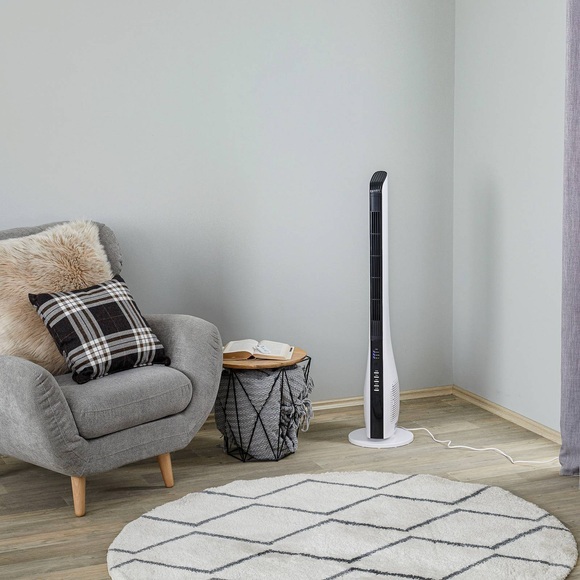 Starluna Natiro Turmventilator in Weiß, Timer