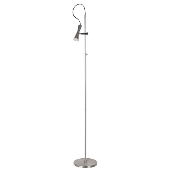 Move - eine LED-Stehlampe mit Pfiff, nickel
