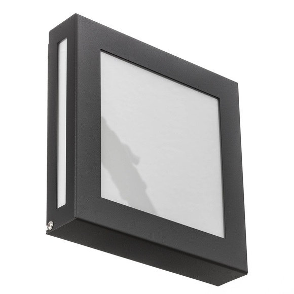 Anthrazitfarbene LED-Außenwandleuchte Legendo Mini