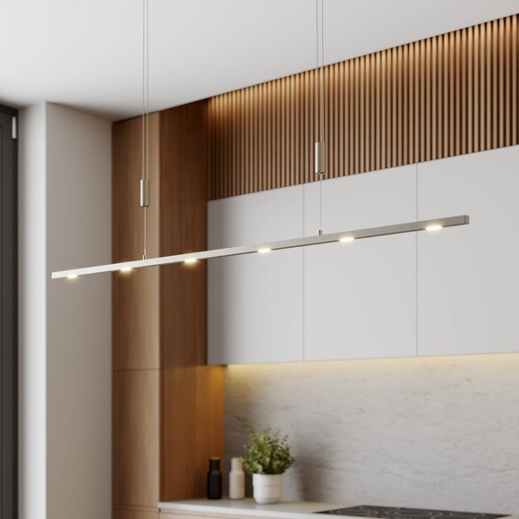 Hochwertige LED-Hängeleuchte Tolu, höhenverstellb.