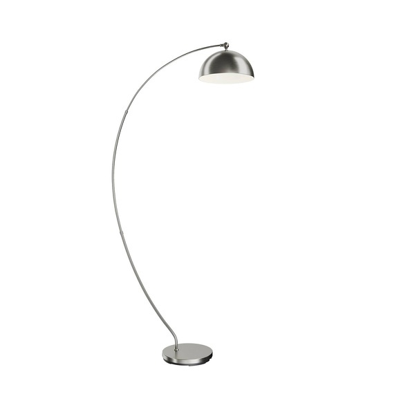 Lindby Zara LED-Bogenleuchte mit Fußdimmer