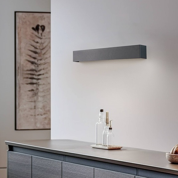 LED-Wandleuchte Straight S, graphit