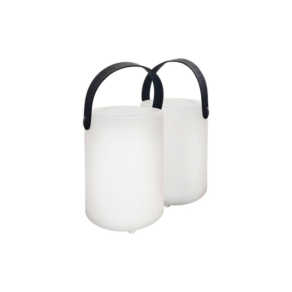 LED-Akku-Tischlampe Ciro, weiß, 2er-Set