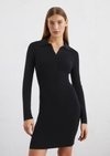 DfC Kurzes Polo-Strickkleid slim