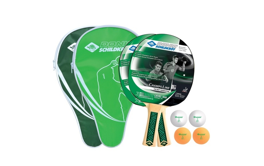 Tischtennis Set, Donic Schildkröt, »Champs 400 Cover«