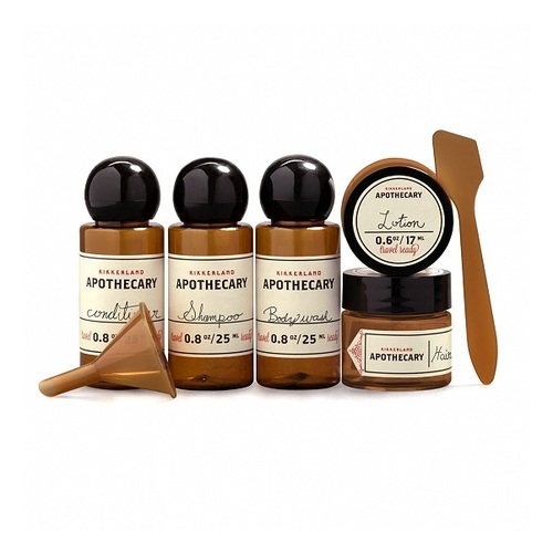 Reiseset Overnight mit Apothekerfläschchen 7-teilig