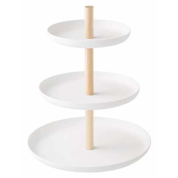 Yamazaki - Etagere TOSCA - weiss - Mischmaterial - 24 cm