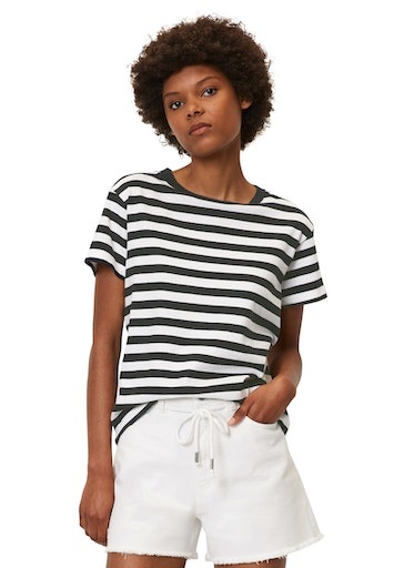 Streifen-T-Shirt loose