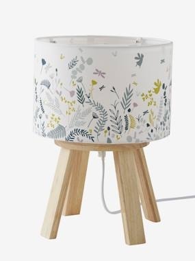 Kinderzimmer Nachttischlampe Botanik weiss