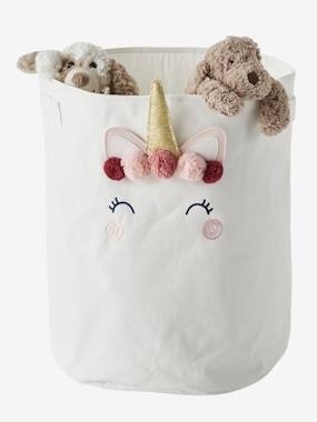 Grosser Aufbewahrungskorb, Einhorn wollweiss