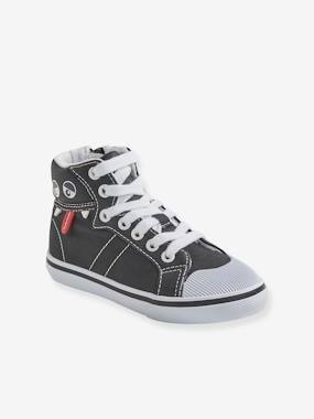 High Sneakers für Jungen, Anziehtrick schwarz