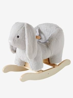 Schaukel-Hase für Babys grau