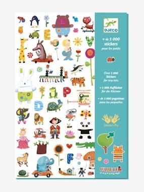 Djeco Riesen-Sticker-Set FOR LITTLE ONES mit 1000 Stickern in bunt