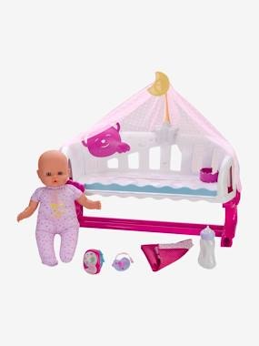 Schlaf bei mir Babypuppe mit Babyfon NENUCO rosa