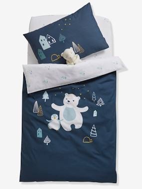Baby Wende-Bettbezug Lappland dunkelblau