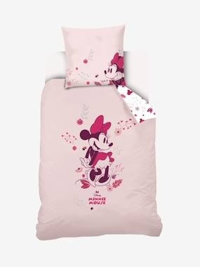 Disney MINNIE® Kinder Wende-Bettwäsche rosa/weiss