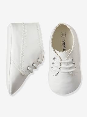 Babyschühchen für Neugeborene, Unisex weiss