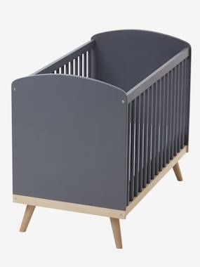 Babybett Confetti mit höhenverstellbarem Lattenrost grau