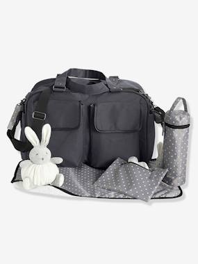 Reisetasche mit Wickelzubehör anthrazit