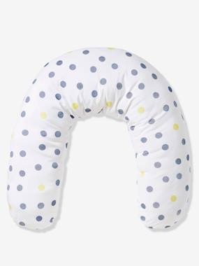 2-in-1-Stillkissen wollweiss/tupfen