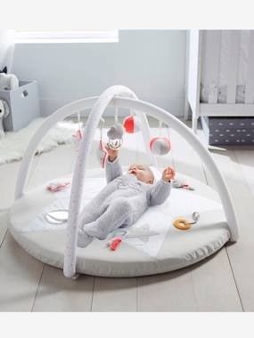 Activity-Decke Sternenregen weiss bedruckt