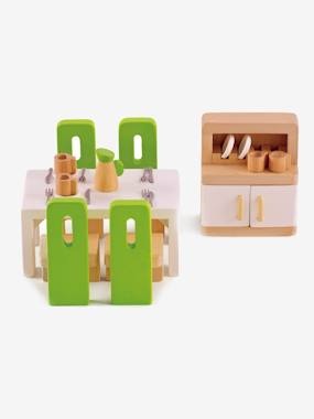 Puppenhausmöbel von HAPE, Esszimmer mehrfarbig