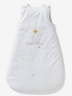 Baby Schlafsack Kuscheltiere, ärmellos weiss