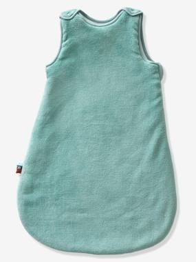 Ärmelloser Fleece-Schlafsack, unifarben grün