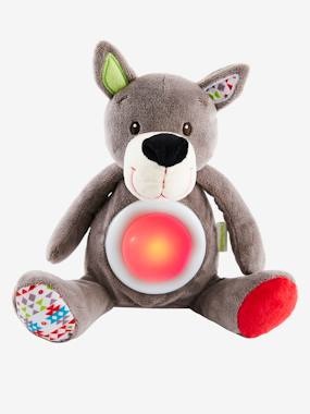 Spieluhr ,,Wolf mit Schlummerlicht grau