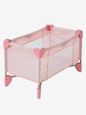 Puppenreisebett mit Transporthülle rosa