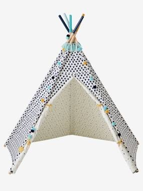 Tipi Sioux weiss/bedruckt
