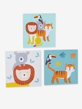 3er-Set Bilder Sweet Jungle mehrfarbig