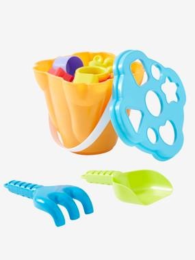 Sandspielset für Kinder mit Steckkasten mehrfarbig
