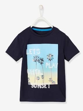 Jungen T-Shirt mit Fotoprint marine