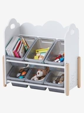 Kinderzimmer-Regal ,,Wolke mit Boxen weiss