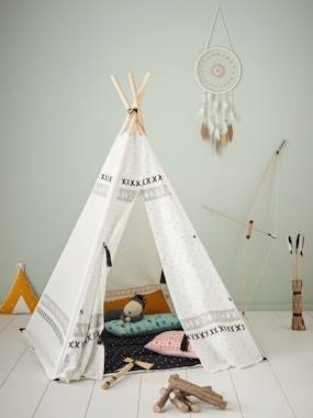 Kinder-Tipi ,,Cheyenne elfenbein bedruckt