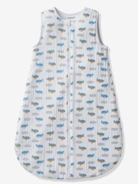 Baby Sommerschlafsack Im Flug weiss bedruckt