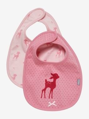 2er-Pack Lätzchen Baby-Zirlis rosa/reh