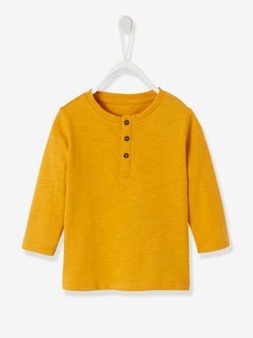 Henley-Shirt für Baby Jungen ocker