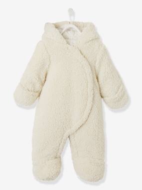 Kuscheliger Baby-Overall, 2-in-1 cremeweiß