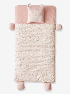 Kinder-Schlafsack ,,Katze rosa geblümt,katze
