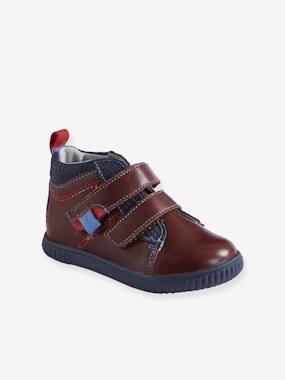 Leder-Sneakers für Baby Jungen braun